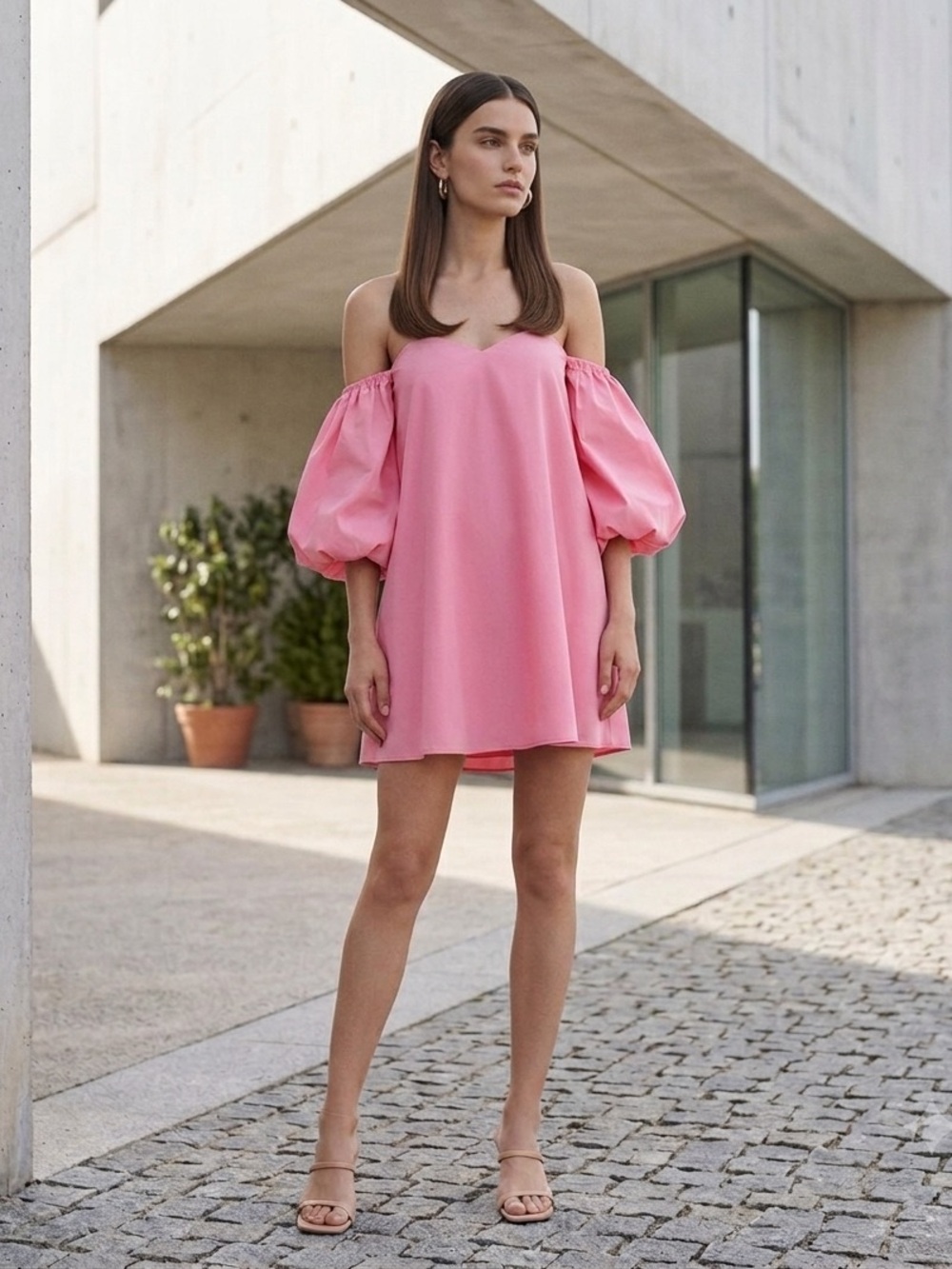 Bird & knoll Parker Off-The-Shoulder Minidress